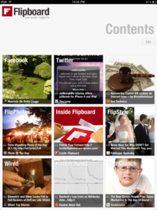 screenshot of Flipboard app